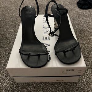 Givenchy Black Strappy Heels